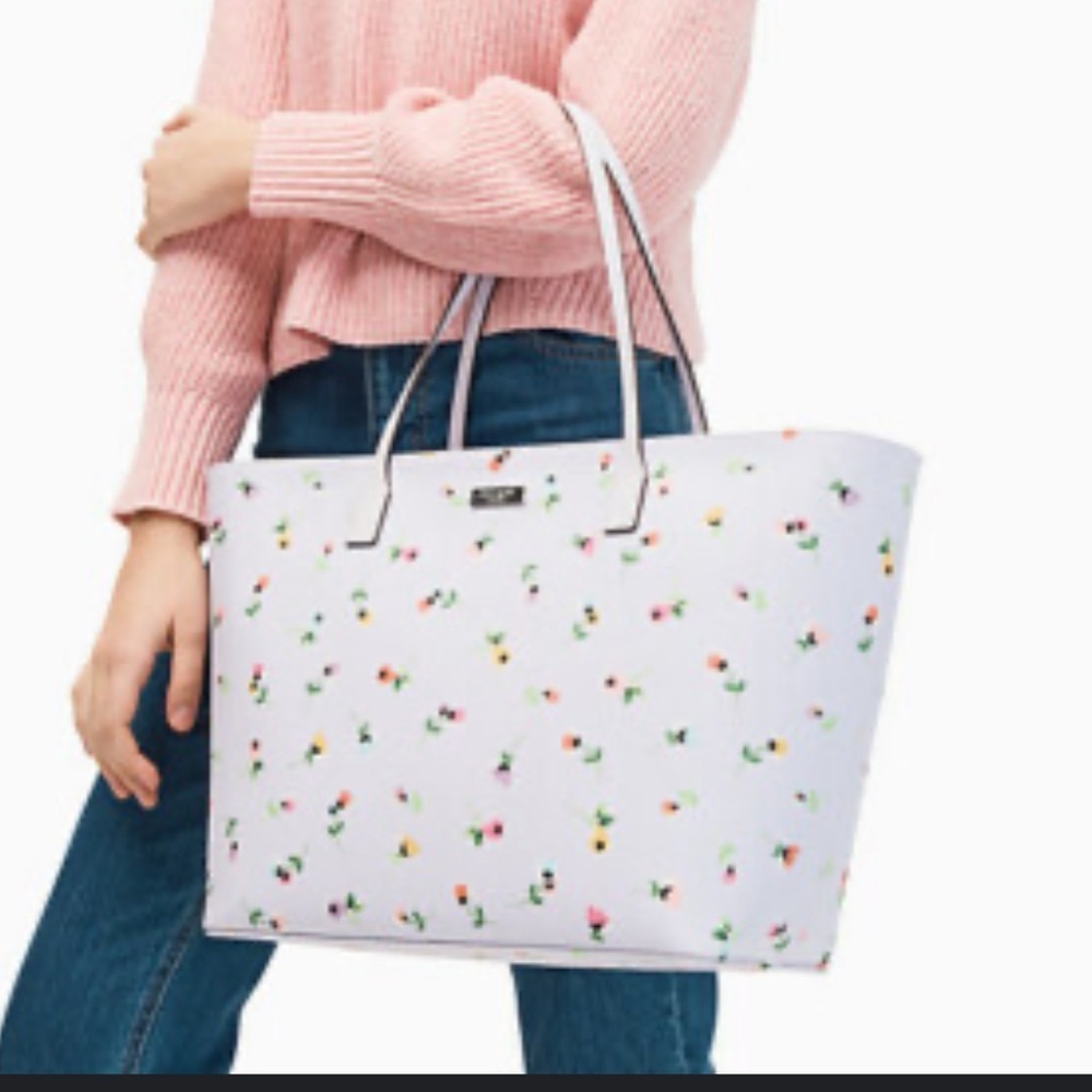 Kate Spade New York Shore Street Wild Flower Ditsy Margaretta Tote EUC - Picture 1 of 9
